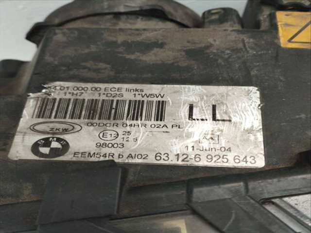 Foto 2ª: Faro Izquierdo Bmw Serie 3 315 3.0 TD BERLINA 204CV 150KW [M57N306D2] (2004)