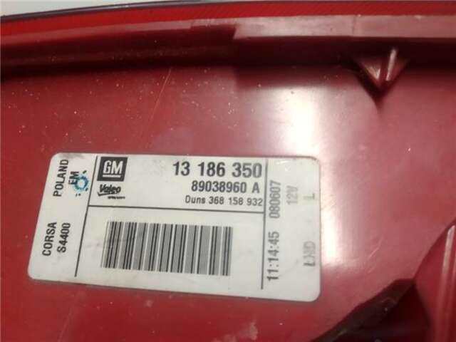 Foto 3ª: Piloto Trasero Izquierdo Opel Corsa 1.3 CDTI [Z 13 DTJ]