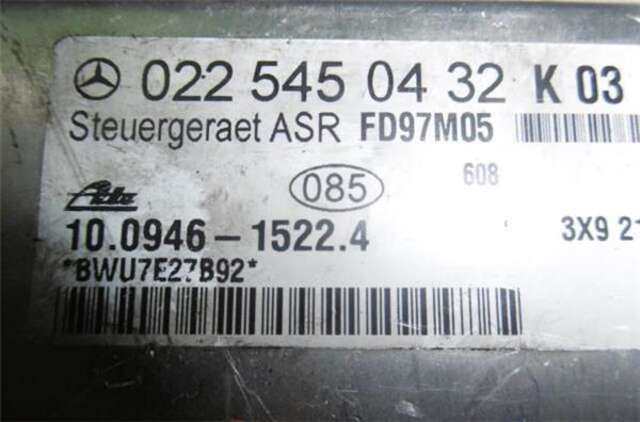 Foto 1ª: Centralita ASR Mercedes Clase SLK 230 2.3 16V COMPRESSOR CAT 197CV 145KW (BM 170) ROADSTER (170.449) (W170) M111 [M 111.983]