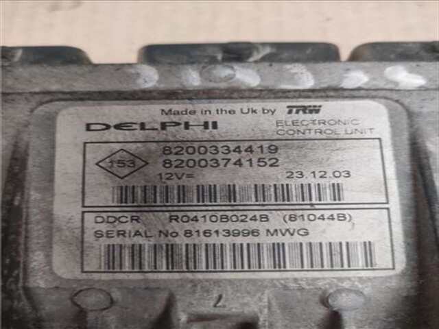 Foto 2ª: Centralita Motor ECU Renault Scenic 1.5 DCI (JM02. JM13) (JM)(2003-_) [K9K 728]