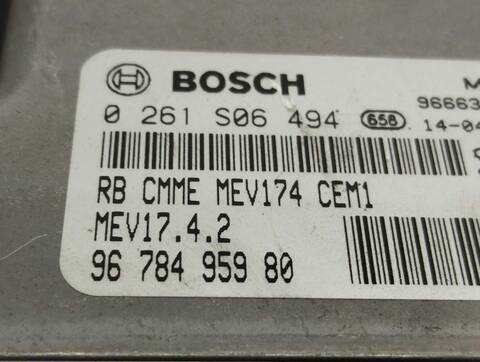 Foto 3ª: Centralita Motor ECU Citroen C4 BUSINESS 95CV 70KW [8F01] (2014)