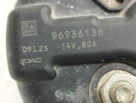 Foto 3ª: Alternador Chevrolet Aveo LS 84CV 62KW [B12D1] (2010)