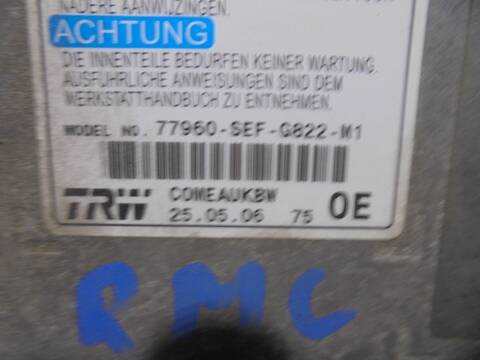 Foto 3ª: Centralita Airbag Honda Accord 2.2I CTDI EXECUTIVE BERLINA 140CV 103KW [N22A1] (2006)