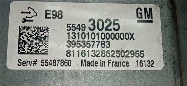 Centralita Motor ECU Opel Astra 1.6 DYNAMIC [1.6 LTR. - 81 KW CDTI DPF]