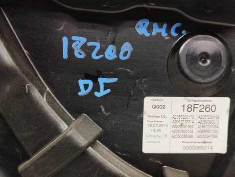 Foto 2ª: Elevalunas Eléctrico Delantero Izquierdo Mercedes Clase C 160 C 220 CDI BLUETEC 205.004) 170CV 125KW [651921] (2015)