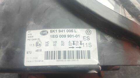 Foto 3ª: Faro Izquierdo Volkswagen Golf 1.6 TDI 105CV 77KW [CAY] (2009)