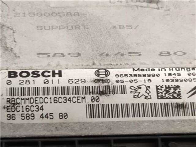 Foto 2ª: Centralita Motor ECU Peugeot 307 1.6 HDI 110 [9HY (DV6TED4)]