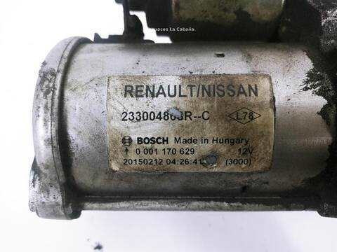 Foto 2ª: Motor de Arranque Renault Clio 1.5 DCI 90 [K9K 608] (2012)
