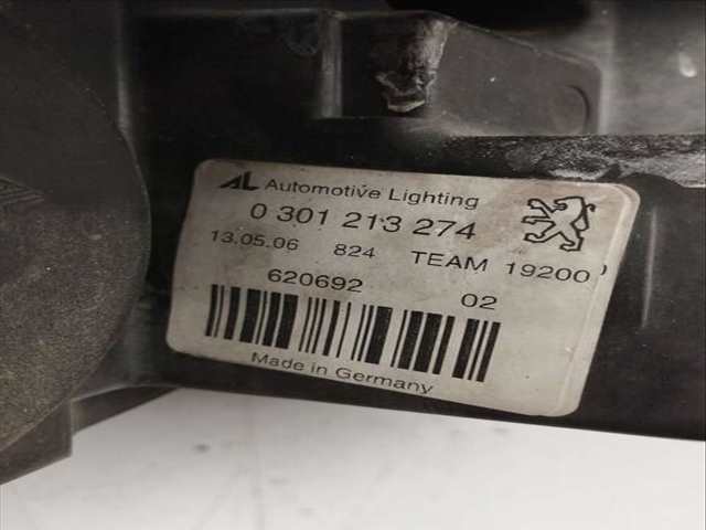 Foto 3ª: Faro Derecho Peugeot 407 ST SPORT PACK 136CV 100KW [RHR] (2005)