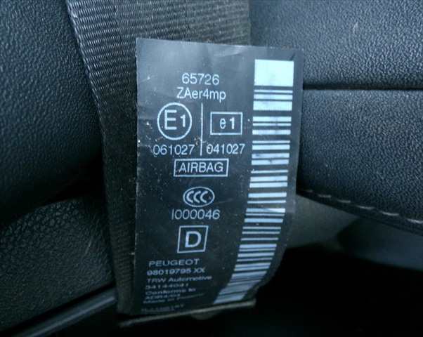 Foto 2ª: Cinturón Delantero Derecho Peugeot 3008 1.6 HDI 2013-2016 [BH01] (2015)