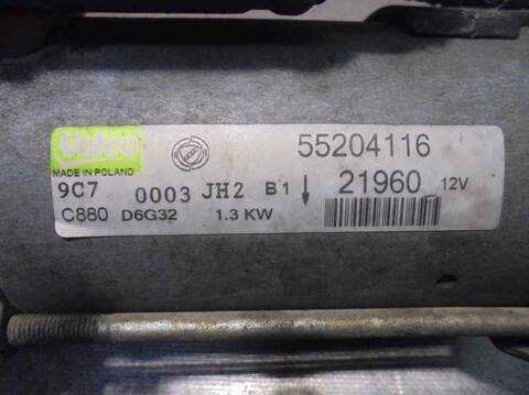 Foto 3ª: Motor de Arranque Fiat Doblo 1.3 16V JTD CAT 75CV 55KW [199A2000] (2007)