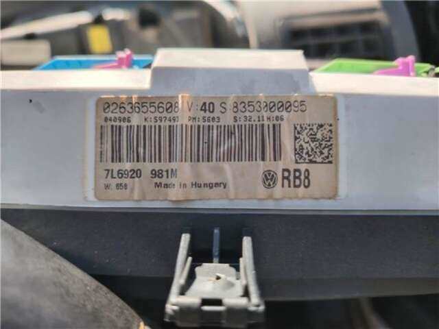 Foto 2ª: Cuadro de Instrumentos Volkswagen Touareg 3.0 TDI V6 [3.0 LTR. - 165 KW V6 TDI DPF] [BKS]