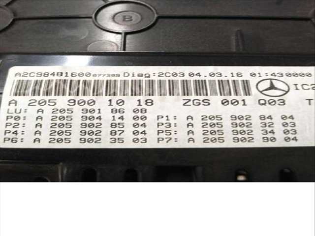 Cuadro de Instrumentos Mercedes Clase C 160 C 220 BLUETEC - D 205.002 205.004)