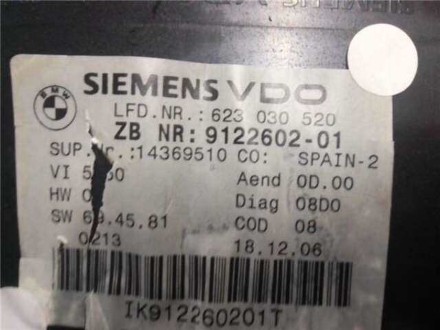 Foto 3ª: Cuadro de Instrumentos Bmw Serie 3 315 2.0 320D [2.0 LTR. - 120 KW 16V DIESEL] [M47 D20 (20 4 D4)]