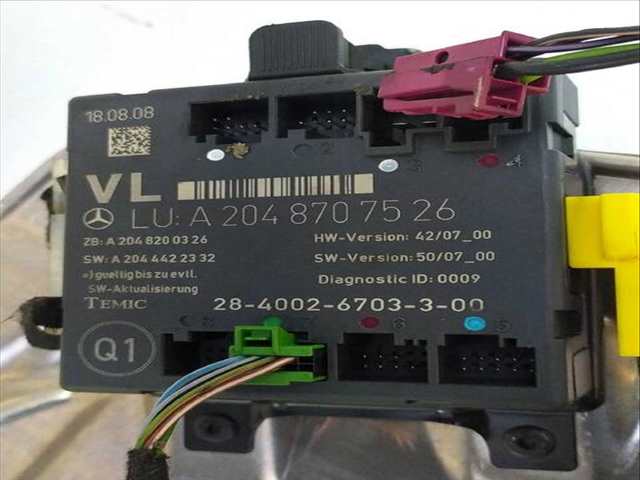 Foto 2ª: Elevalunas Eléctrico Delantero Izquierdo Mercedes Clase C 160 C 220 CDI 204.008) (2007)