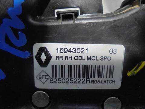 Foto 3ª: Cerradura Puerta Trasera Derecha Renault Megane BOSE-EDITION BERLINA 130CV 97KW IV BERLINA 5P [H5F F4] (2017)