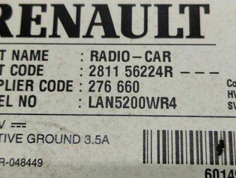 Foto 4ª: Pantalla Multifuncion Dacia Lodgy 1.5 DCI DIESEL FAP CAT 109CV 80KW [K9K G6] (2016)