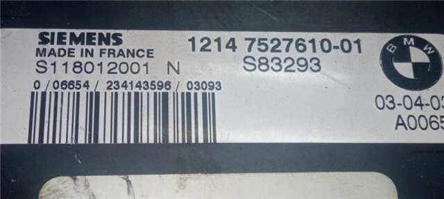 Centralita Motor ECU Mini Mini 1.6 ONE [1.6 LTR. - 66 KW 16V CAT]