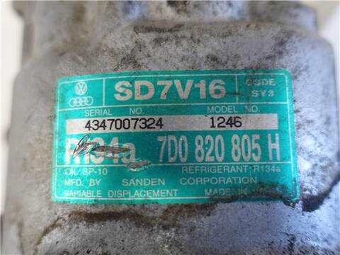 Foto 3ª: Compresor Aire Acondicionado Volkswagen Lt 2.5 TDI 109CV 80KW [AVR] (2004)
