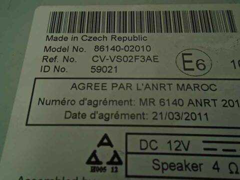 Foto 4ª: Sistema Audio Radio CD Toyota Auris HYBRID ACTIVE 136CV 100KW [2ZR] (2013)