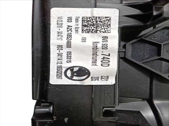 Foto 2ª: Cuadro de Instrumentos Skoda Fabia 1.0 (2014)
