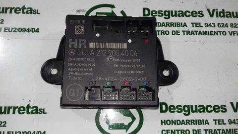 Centralita Cierre Centralizado Mercedes Clase E 180 220 CDI BLUEEFFICIENCY 212.002) 170CV 125KW