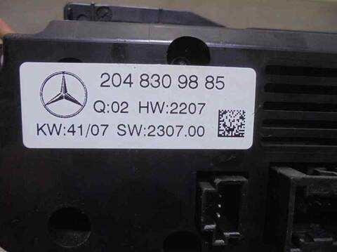Foto 2ª: Mando Climatizador Mercedes Clase C 160 C 180 CGI BLUEEFFICIENCY 204.049) BERLINA 156CV 115KW [271952] (2008)