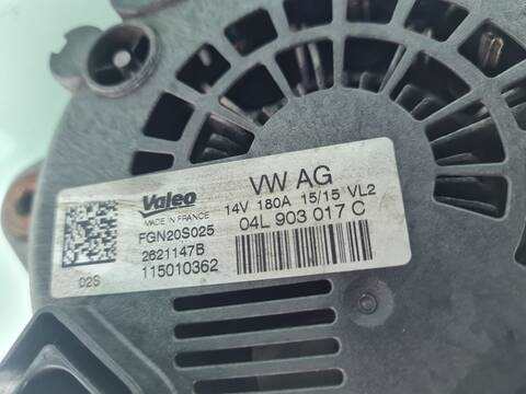 Foto 2ª: Alternador Audi A6 2.0 TDI ULTRA BERLINA 190CV 140KW [CNH] (2015)