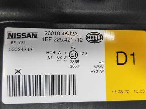 Foto 2ª: Faro Derecho Nissan NP300 2.3 DCI D 163CV [YS23] (2015)