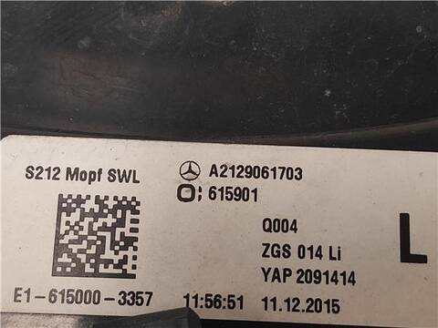 Foto 4ª: Piloto Trasero Izquierdo Mercedes Clase E 180 2.1 E 220 BLUETEC 212.201) 177CV 130KW FAMILIAR [OM 651.924] (2016)
