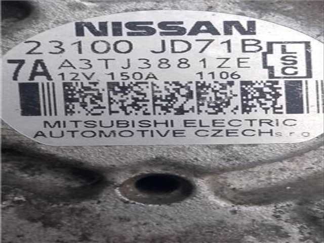 Foto 2ª: Alternador Nissan Qashqai ACENTA DCI CAT 150CV 110KW