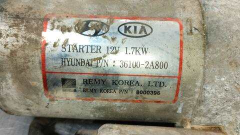 Foto 4ª: Motor de Arranque Kia Sportage CONCEPT 4X2 116CV 85KW [D4FD] (2011)