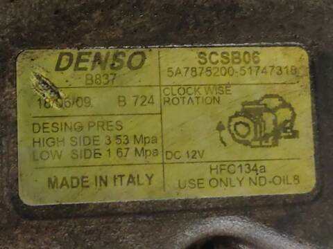 Foto 2ª: Compresor Aire Acondicionado Fiat Panda 1.1 169.AXA1A) (2003)