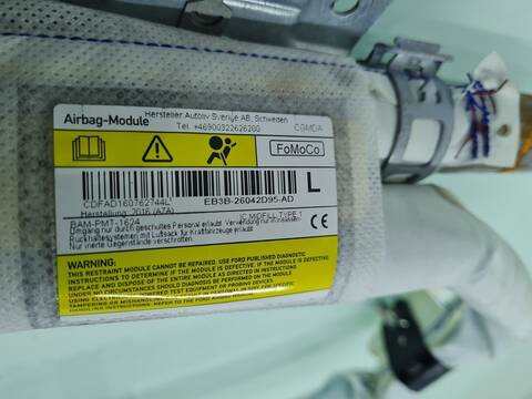 Foto 2ª: Airbag Cortina Delantero Izquierdo Ford Ranger DOPPELKABINE 4X4 WILDTRAK 200CV 147KW [SAFA] (2016)