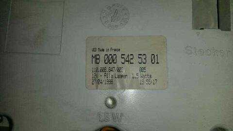 Foto 4ª: Cuadro de Instrumentos Mercedes Sprinter 122CV 90KW