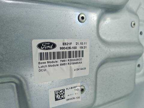 Foto 4ª: Elevalunas Eléctrico Delantero Izquierdo Ford Kuga TITANIUM 4X2 140CV 103KW [UFDA] (2012)