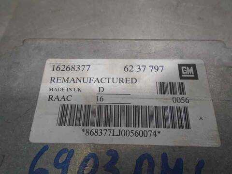 Foto 2ª: Centralita Motor ECU Opel Astra CLUB BERLINA 75CV 55KW [X16SZR] (1999)