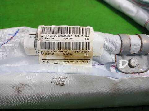 Foto 3ª: Airbag Cortina Delantero Derecho Peugeot 2008 ALLURE 110CV 81KW (2017)