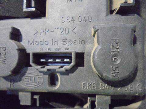 Foto 3ª: Piloto Trasero Derecho Seat Ibiza FREE SKY 60CV 44KW [AKK] (2000)