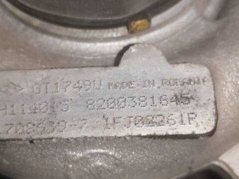 Foto 3ª: Turbocompresor Renault Megane F9Q800 BERLINA II BERLINA 3P (2005)
