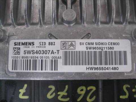 Foto 2ª: Centralita Motor ECU Citroen C5 2.0 HDI RCRHRH) BERLINA 136CV 100KW [D- RHR] (2005)