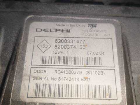 Foto 2ª: Centralita Motor ECU Renault Clio K9K702 (2003)