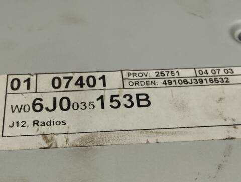 Foto 4ª: Sistema Audio Radio CD Seat Ibiza EMOCION 60CV 44KW [CGP] (2010)