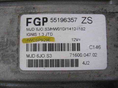 Foto 2ª: Centralita Motor ECU Suzuki Ignis 1.3 BASICO 70CV 51KW [Z13DT] (2005)