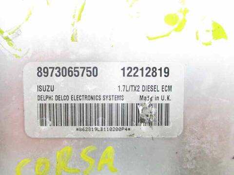 Foto 3ª: Centralita Motor ECU Opel Corsa Y17DT (2002)