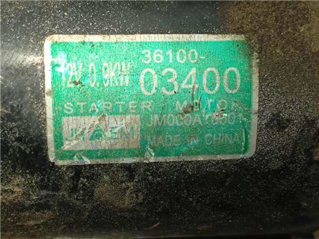 Foto 2ª: Motor de Arranque Kia Picanto 1.0 BASIC [1.0 LTR. - 49 KW CAT] [G3LA]