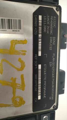 Foto 4ª: Centralita Motor ECU Citroen Berlingo 1.9 DIESEL [WJY] (2007)