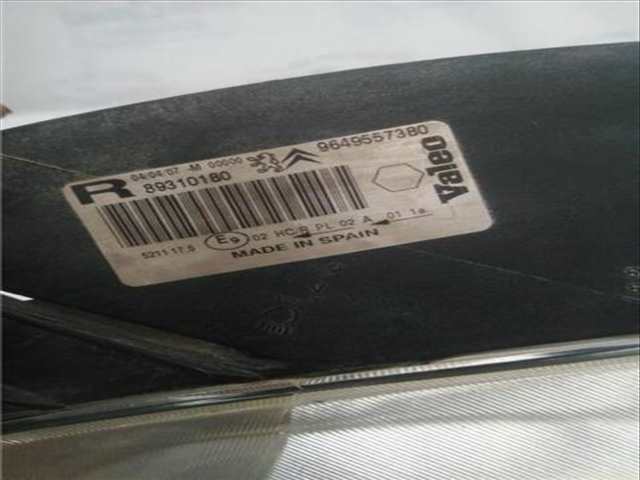 Foto 3ª: Faro Derecho Citroen Xsara 1.6 HDI 110 EXCLUSIVE [1 6 LTR. - 80 KW HDI CAT 9HY - DV6TED4)] PICASSO 109CV