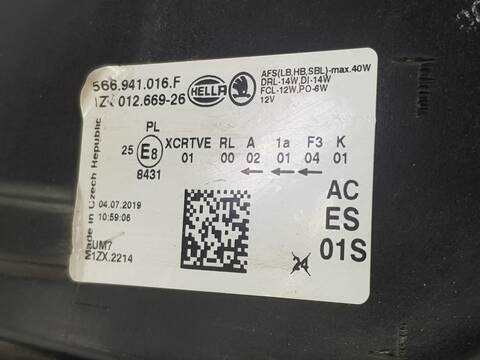 Foto 2ª: Faro Derecho Skoda Kodiaq VERSION INDEFINIDA