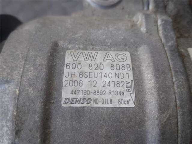 Foto 3ª: Compresor Aire Acondicionado Seat Ibiza 1.4 SPORT RIDER [1.4 LTR. - 63 KW 16V] [BXW]